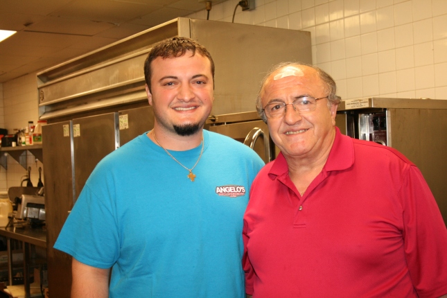 Costa and Angelo - owners of https://www.facebook.com/Angelo's Steak and Pancake House